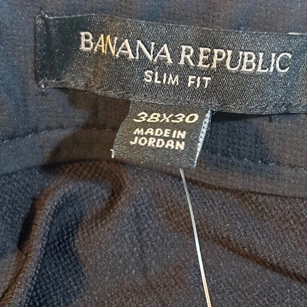 Banana Republic Mens City Pant Slim Fit Tapered Black 38x30 536775-01-1 NWT